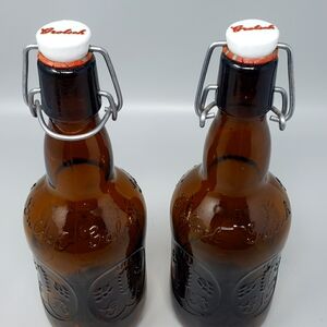 Grolsch Set Of 2 Empty Beer Bottles